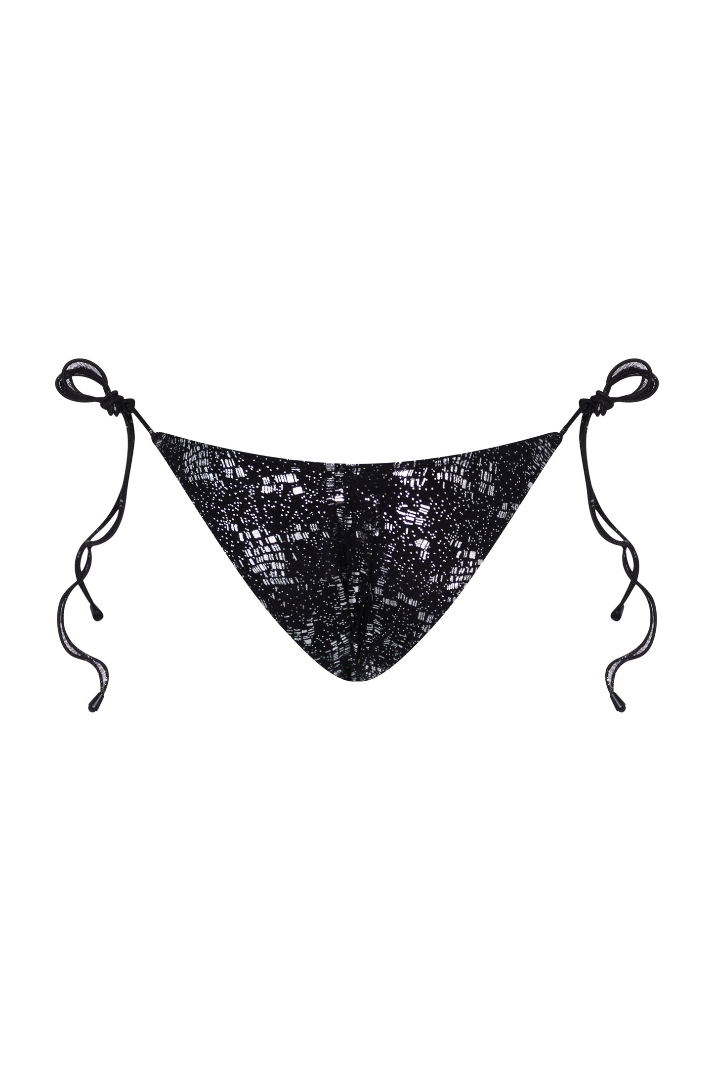 SNAKE FOIL TRIANGLE BIKINI BOTTOMS