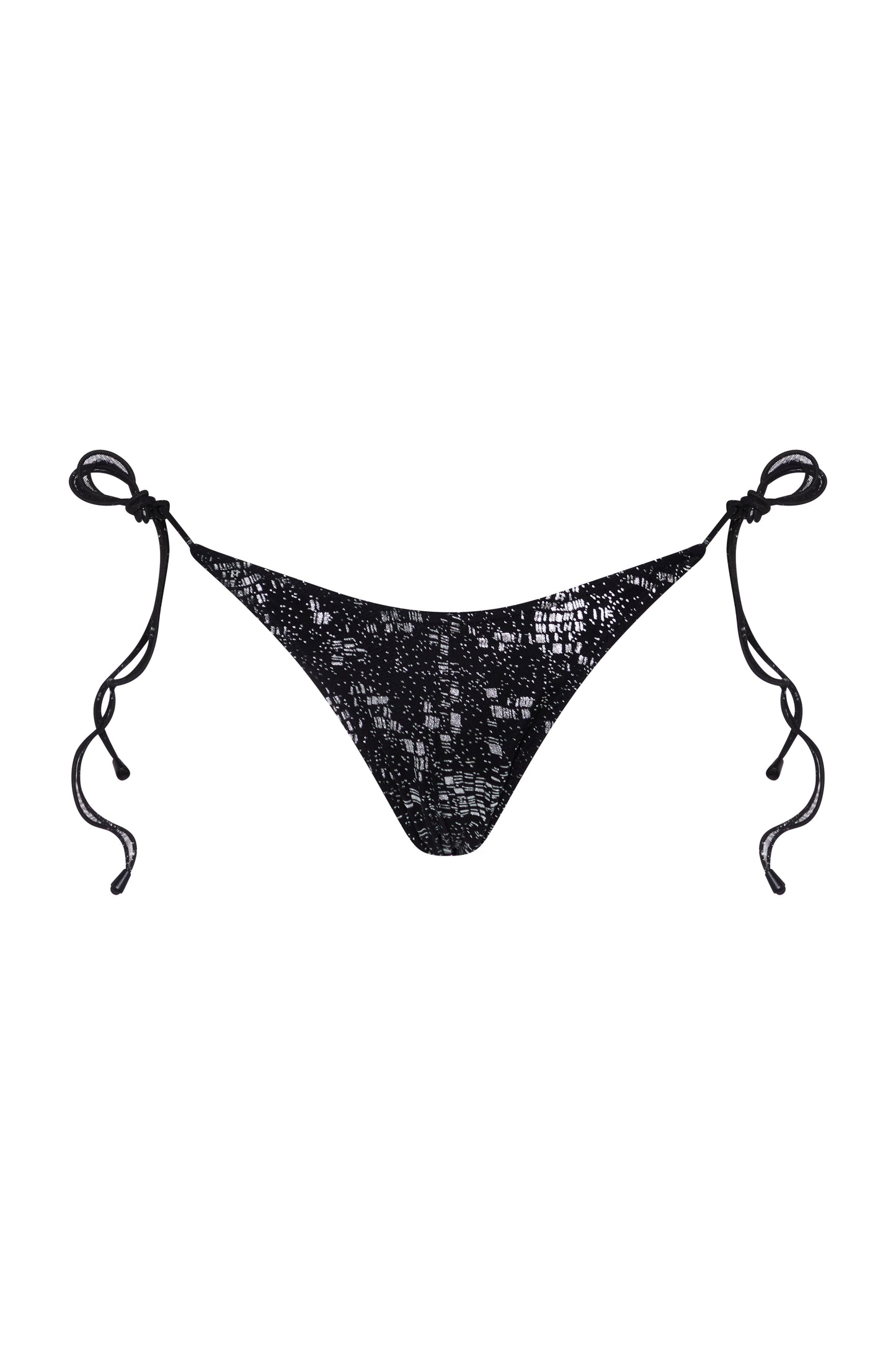 SNAKE FOIL TRIANGLE BIKINI BOTTOMS